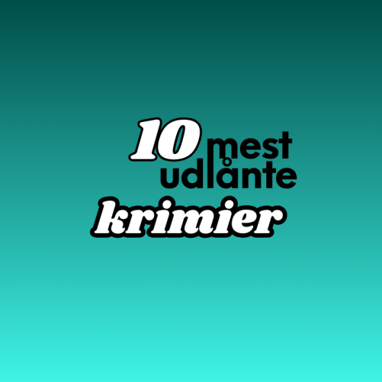 De 10 mest udlånte krimier