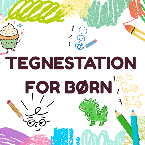 Logo for tegnestation med tema tegn så det ligner