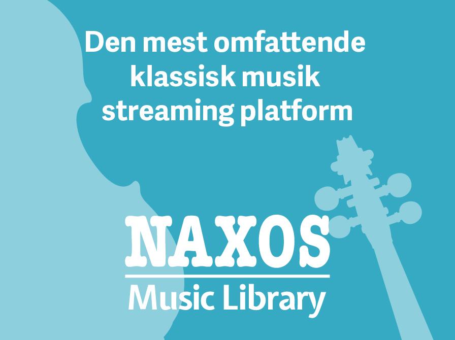 naxos music library på baggrund med violin